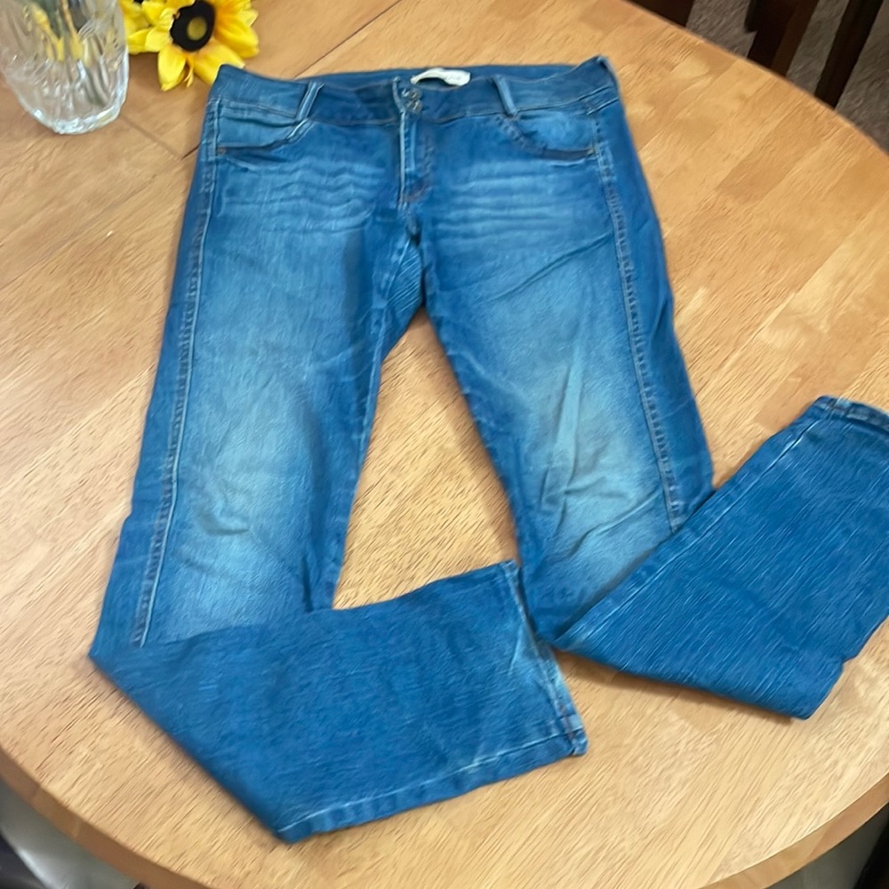 Mango skinny blue jeans, size 10.